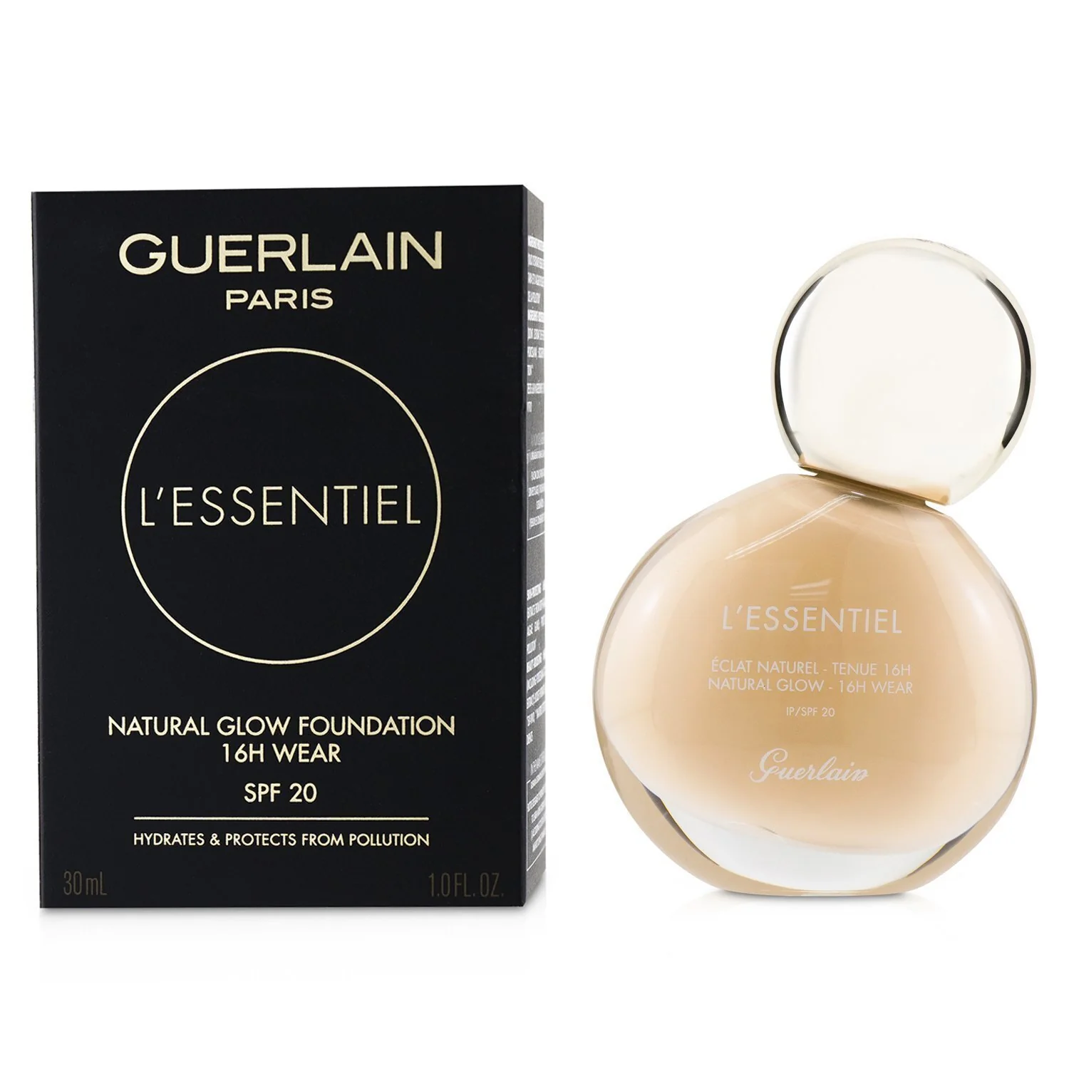 Guerlain L&rsquo;Essentiel Natural Glow Foundation 16H Wear SPF 20 - # 00N Porcelain  30ml/1oz