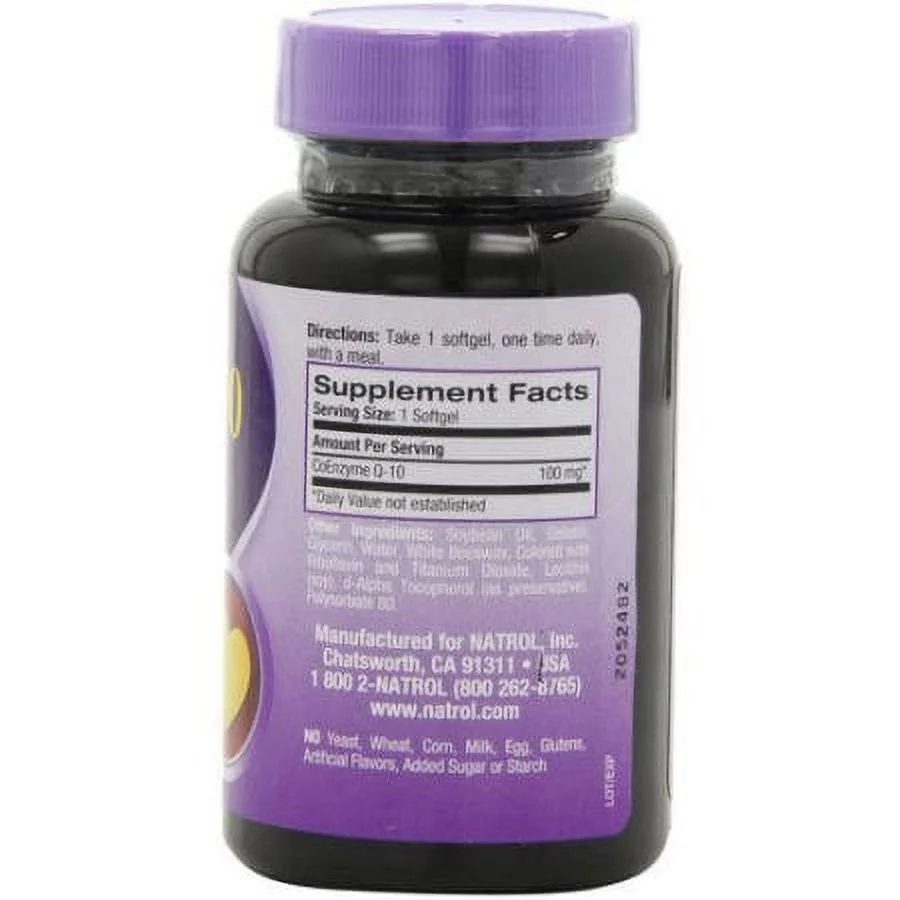 Natrol CoQ-10 100mg Softgels, 45 Ct