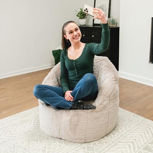 Big Joe Milano Lenox Denim Cobalt Beanbag Chair