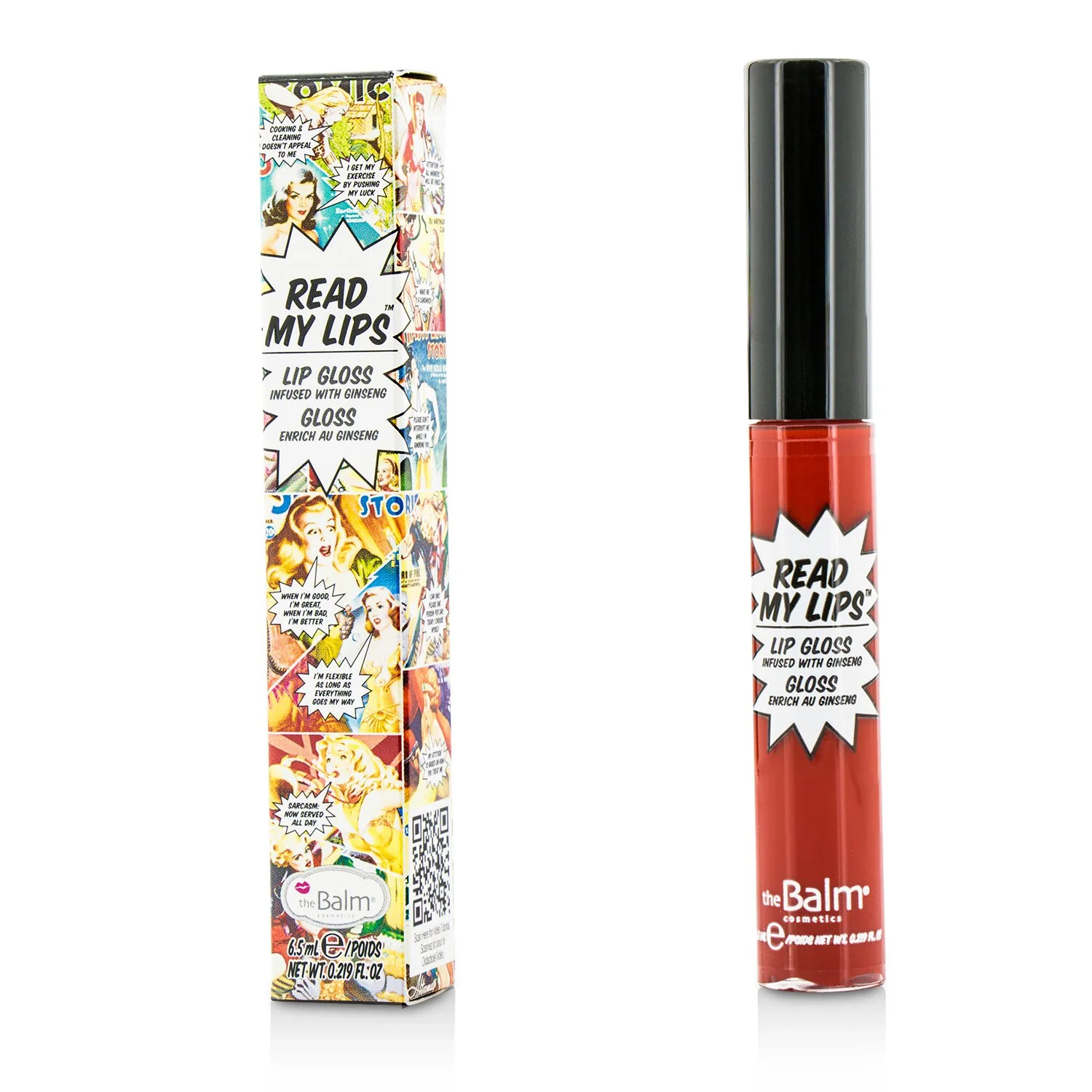 TheBalm Read My Lips (Lip Gloss Infused With Ginseng) - #Pow!  6.5ml/0.219oz