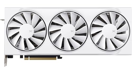 XFX Swift AMD Radeon RX 9060 XT OC White Gaming Edition with 8GB GDDR6 HDMI 2xDP, AMD RDNA 4 RX 9060XT RX-96TSW8GWQ
