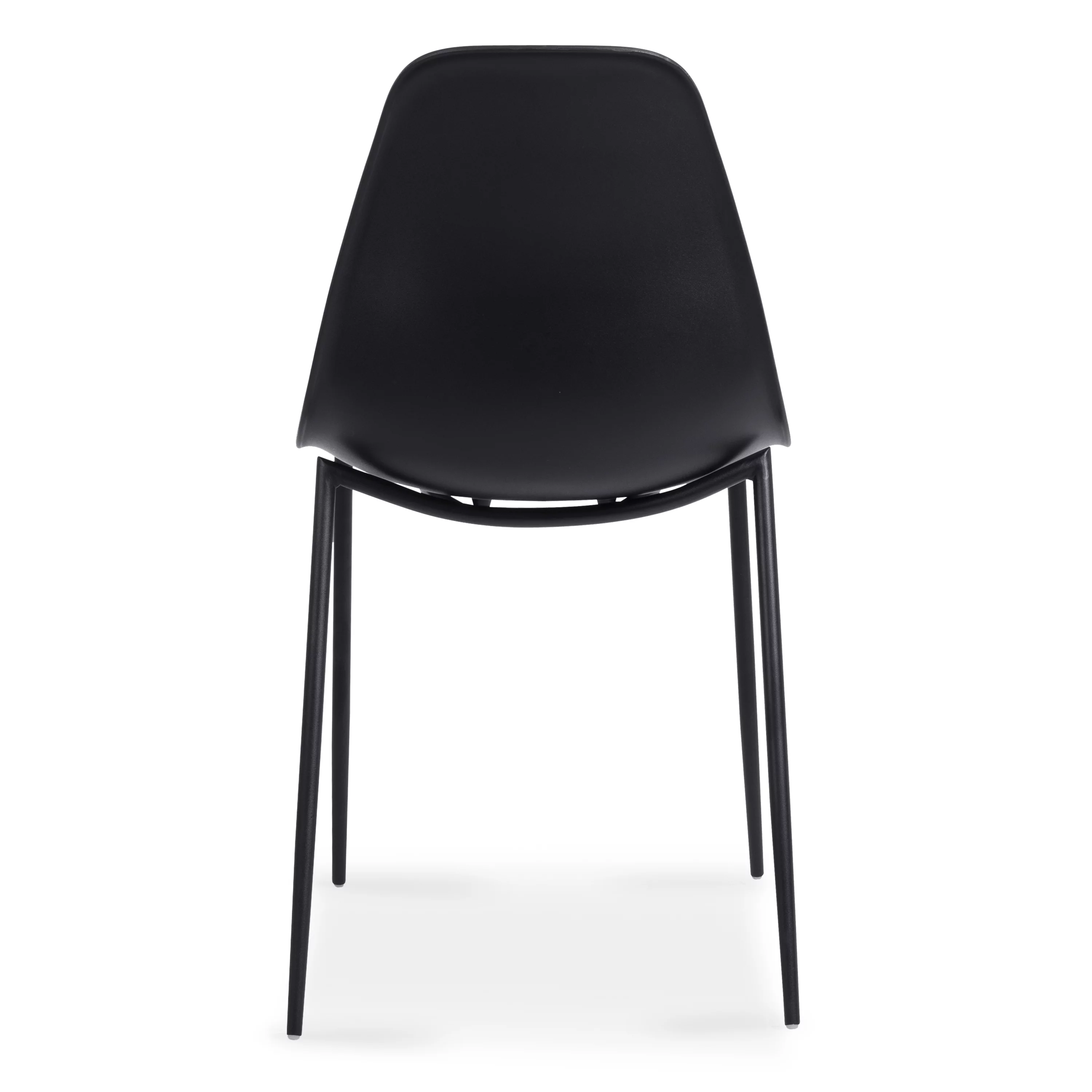 Poly & Bark Isla Chair in Black (Set of 4)