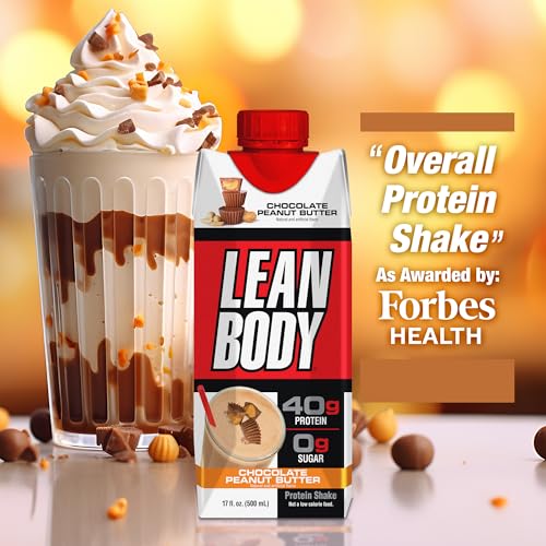 Labrada Lean Body Ready-to-Drink Strawberry Protein Shake, 40g Protein, Whey Blend, 0 Sugar, Gluten Free, 22 Vitamins & Minerals, 17 Ounce (Recyclable Carton & Lid - Pack of 12) LABRADA