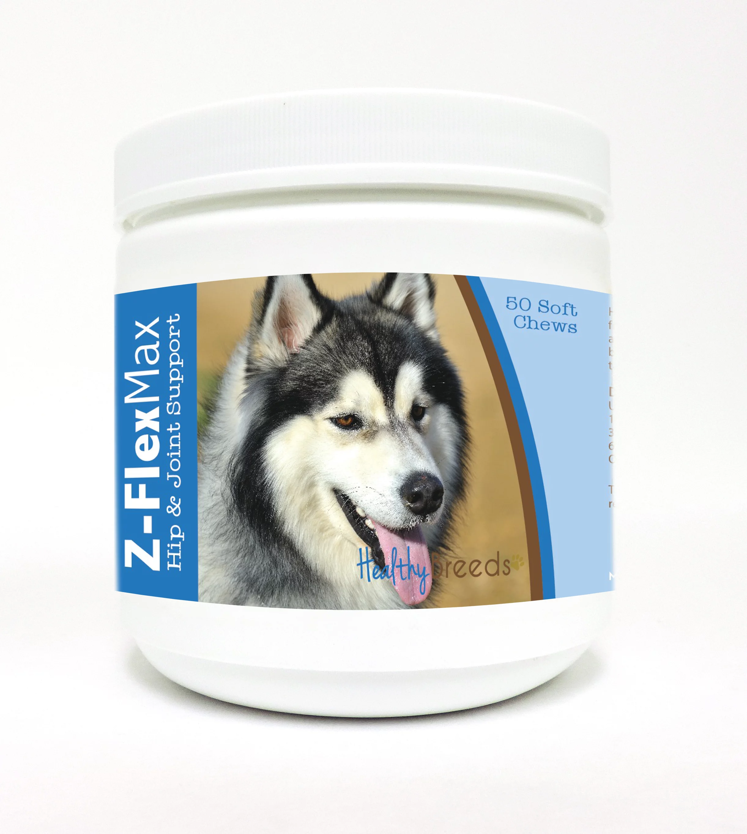 Healthy Breeds Siberian Husky Z-Flex Max Dog Hip & Joint Support Soft Chews 50 Count