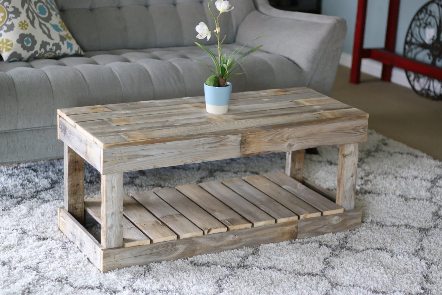 Slatted Bottom Coffee Table