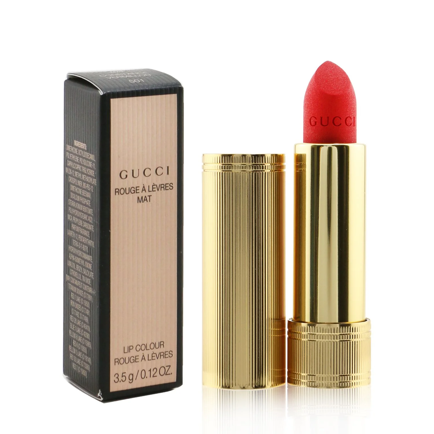 Gucci Rouge A Levres Mat Lip Colour - # 500 Odalie Red  3.5g/0.12oz