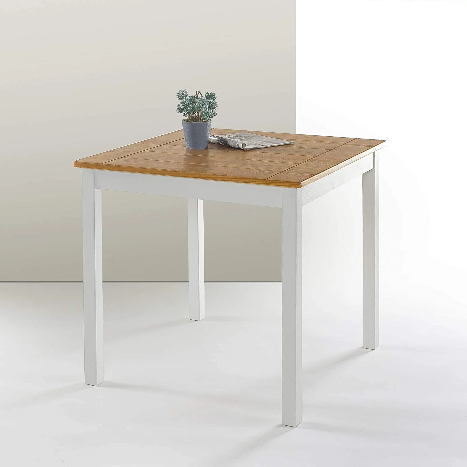 Farmhouse Square Wood Dining Table