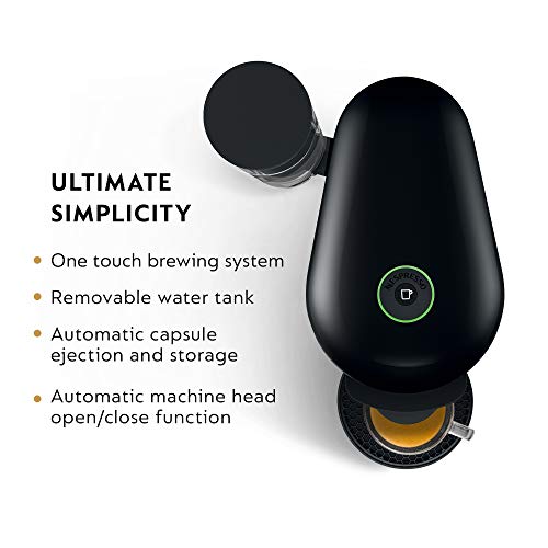 Nespresso Vertuo Plus Coffee and Espresso Maker by Breville, Ink Black with Aeroccino Milk Frother