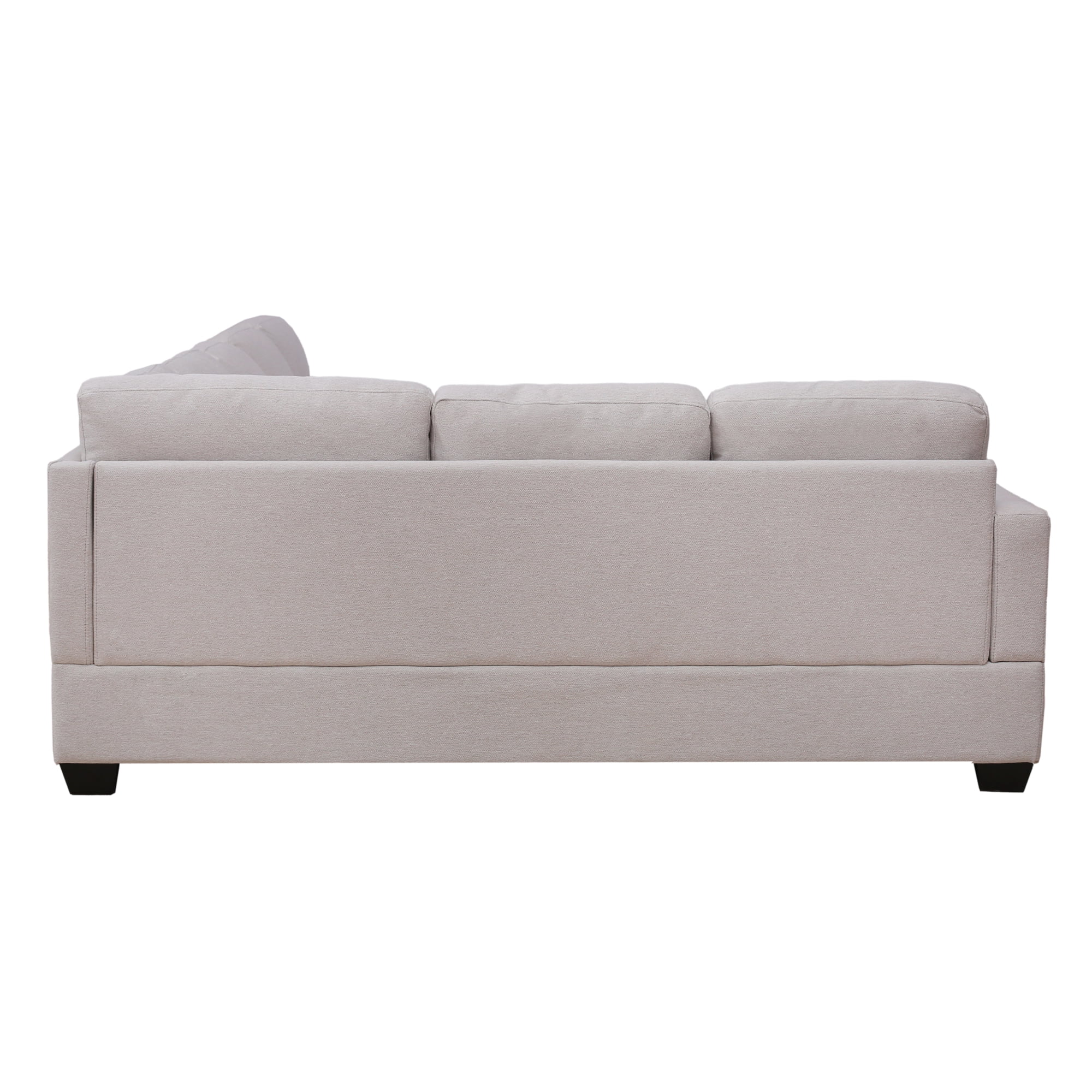 Dawn Whisper Modern Large Upholstered U-Shape Sectional Sofa, Extra Wide Chaise Lounge Couch, Beige