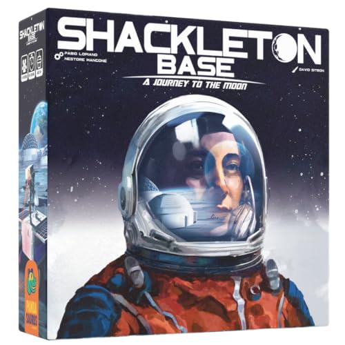 Shackleton Base: A Journey to The Moon Board Game - Sci-Fi Strategy Game of Space Exploration, Fun for Family, Kids & Adults, Ages 14+, 1-4 Players, 60-120 Minute Playtime