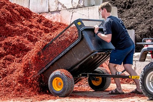 Polar TA1500 Tandem Axle Utility Trailer – 22 Cu. Ft. ATV/UTV Hauling Trailer with 1500 lb. Capacity – Rugged Rubber Wide Track Tires – Model 8262