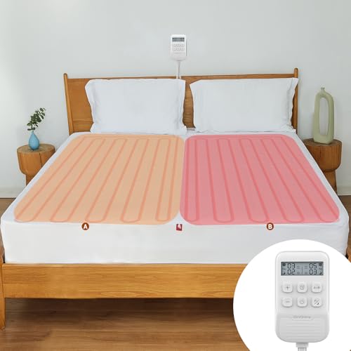 Comfytemp Heated Mattress Pad Queen —Dual Zone Control & Preheat Function & Smart Downshift, 60