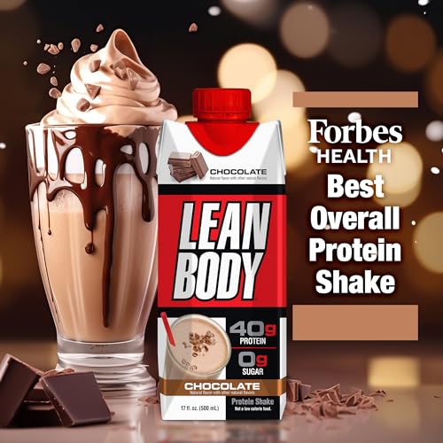 Labrada Lean Body Ready-to-Drink Strawberry Protein Shake, 40g Protein, Whey Blend, 0 Sugar, Gluten Free, 22 Vitamins & Minerals, 17 Ounce (Recyclable Carton & Lid - Pack of 12) LABRADA