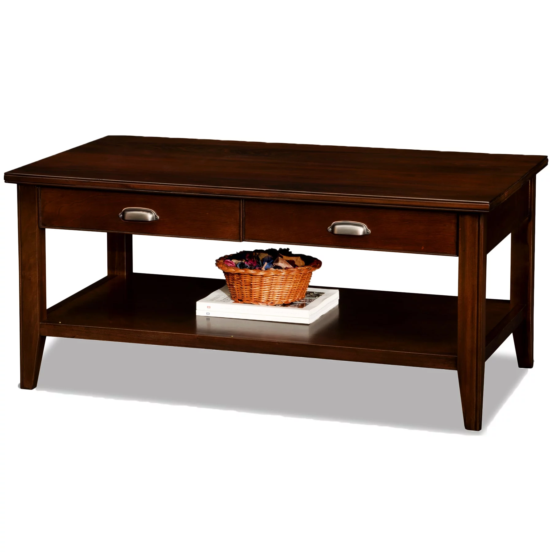 Laurent Coffee Table in Chocolate Cherry
