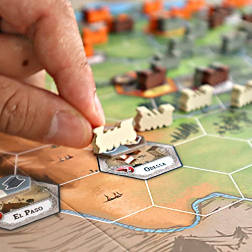 Mini Express by Moaideas Game Design | an Engaging Train Game with Only Two Actions | Strategy Board Game for Family Nights | 1-5 Players