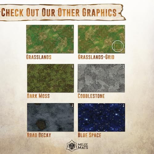 Battle Game Mat - 48x48 - Dungeons Tabletop Dragons Dice Role Playing Map - Wargaming RPG Warfare 40k Flames War - Reusable Miniature Figure Board Games - Warhammer Gaming Vinyl Mat