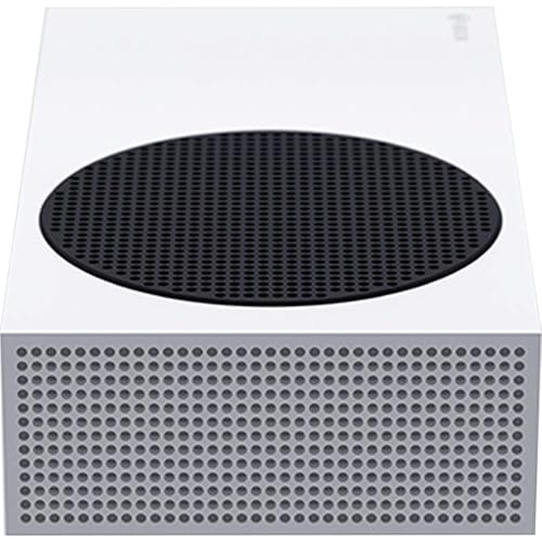 Microsoft RRS-00001 Xbox Series S 512 GB SSD All Digital, Disc-Free Gaming Console, White with Dual Controller (White & Carbon Black) Bundle with 3 YR CPS Enhanced Protection Pack