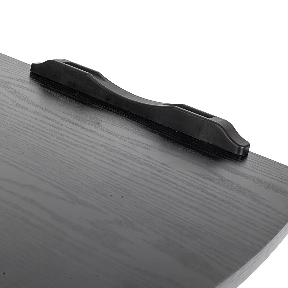 Five-Wheel Home Use Multifunctional Lifting Removable Computer Desk Black & Silver