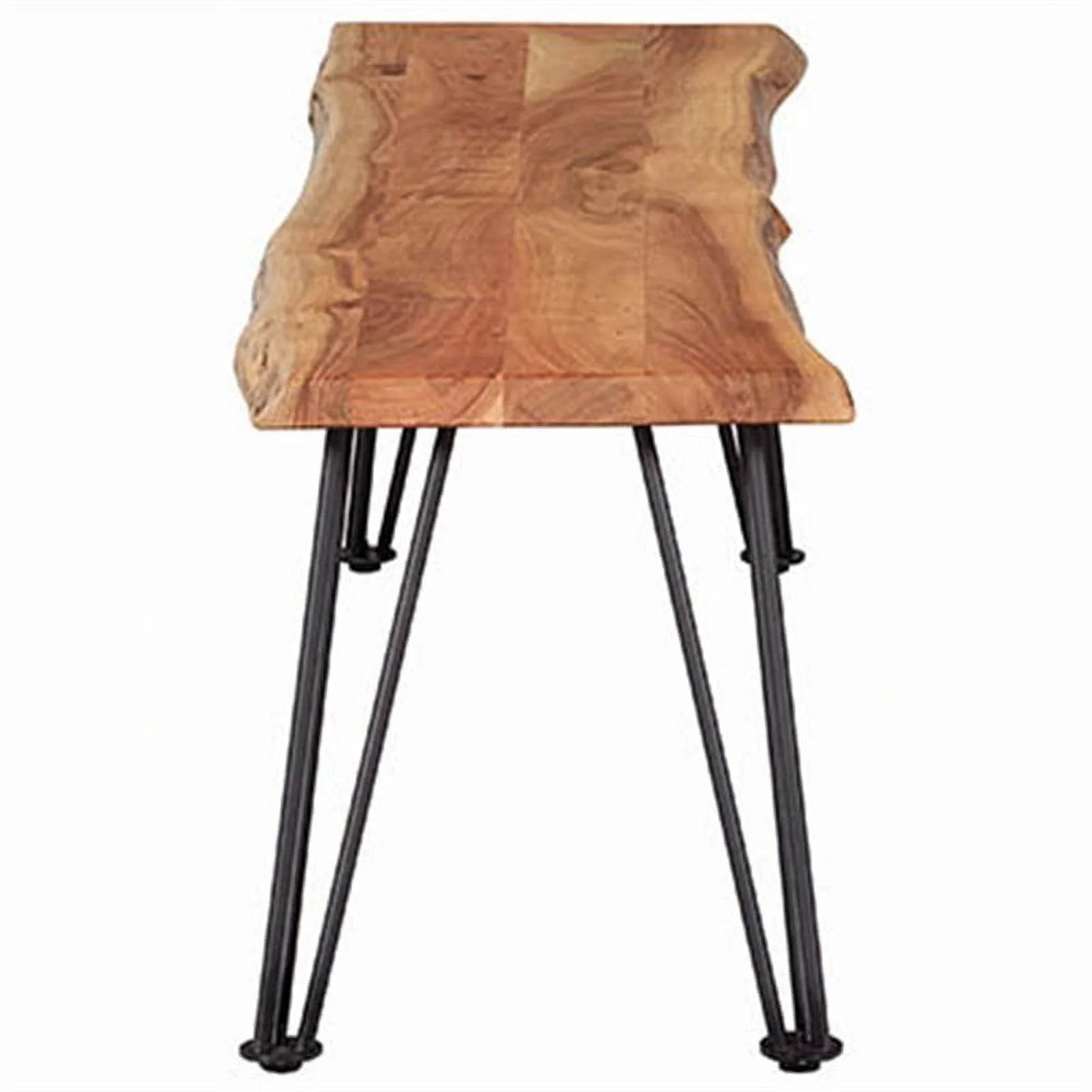 Stonecroft Furniture Sage Parkway Dining Bench in Natural and Gunmetal