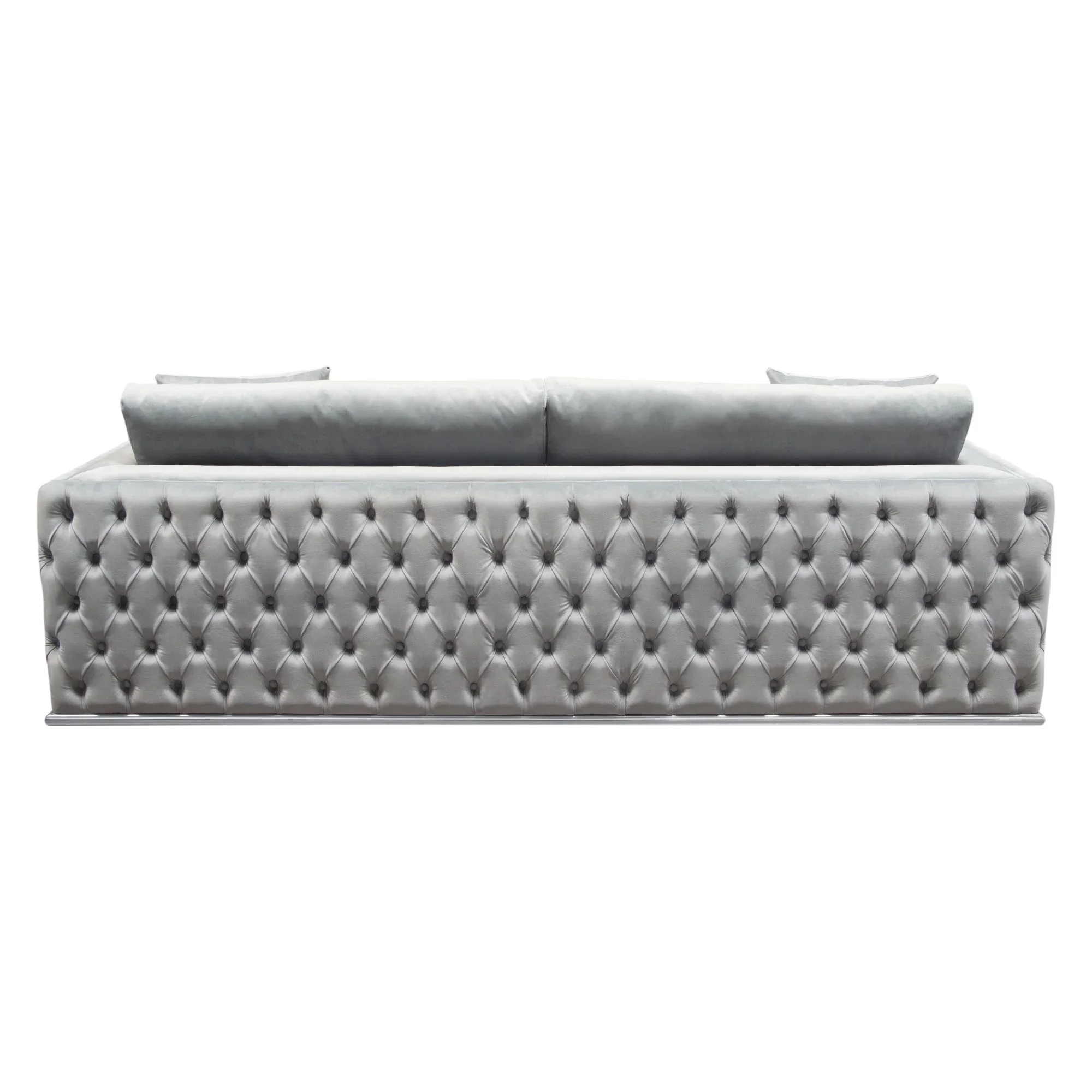 Envy Sofa in Platinum Gray Velvet by Diamond Sofa