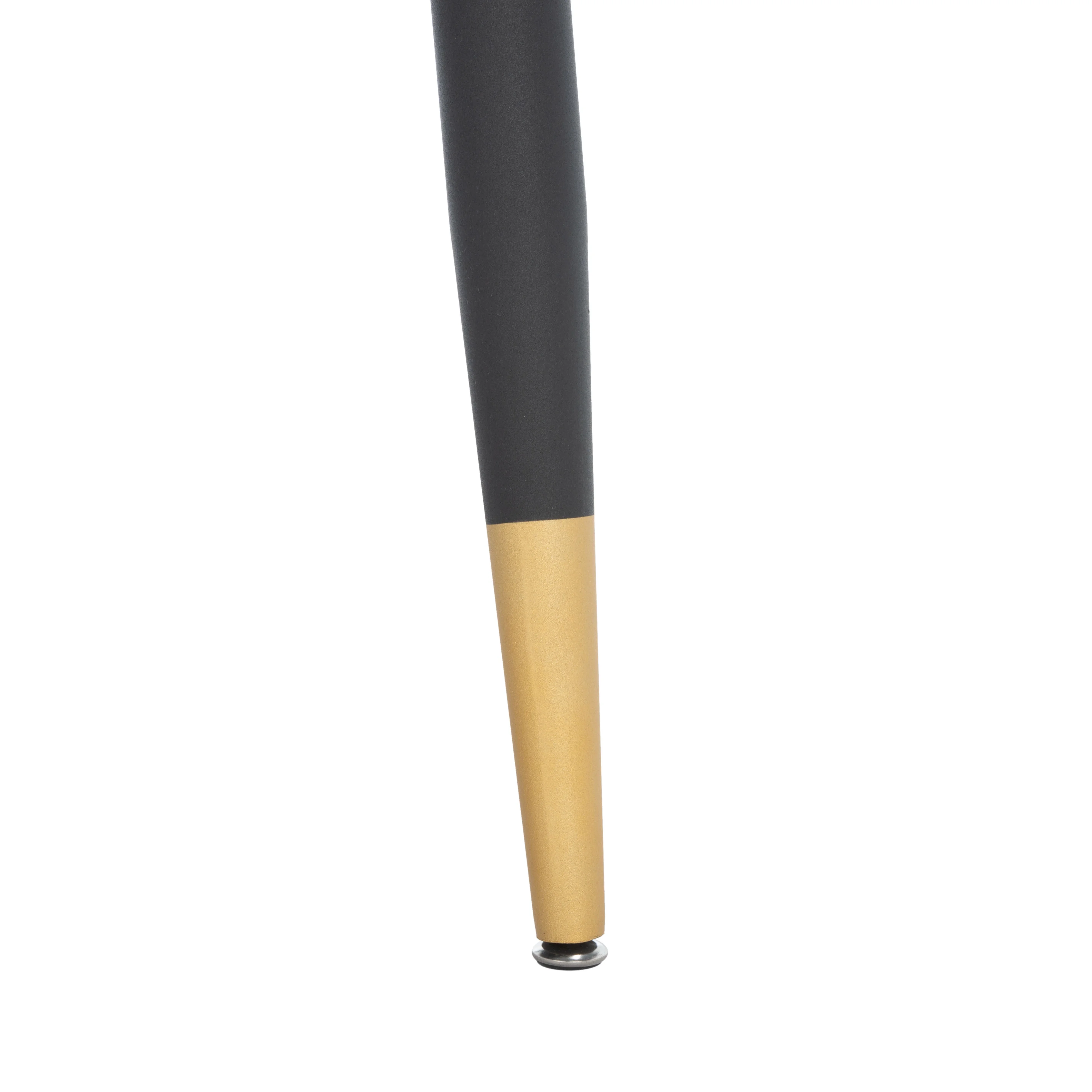 SAFAVIEH Acre Scandinavian Dining Table, Black/Gold (55.1 in. W x 33.5 in. D x 29.5 in. H)