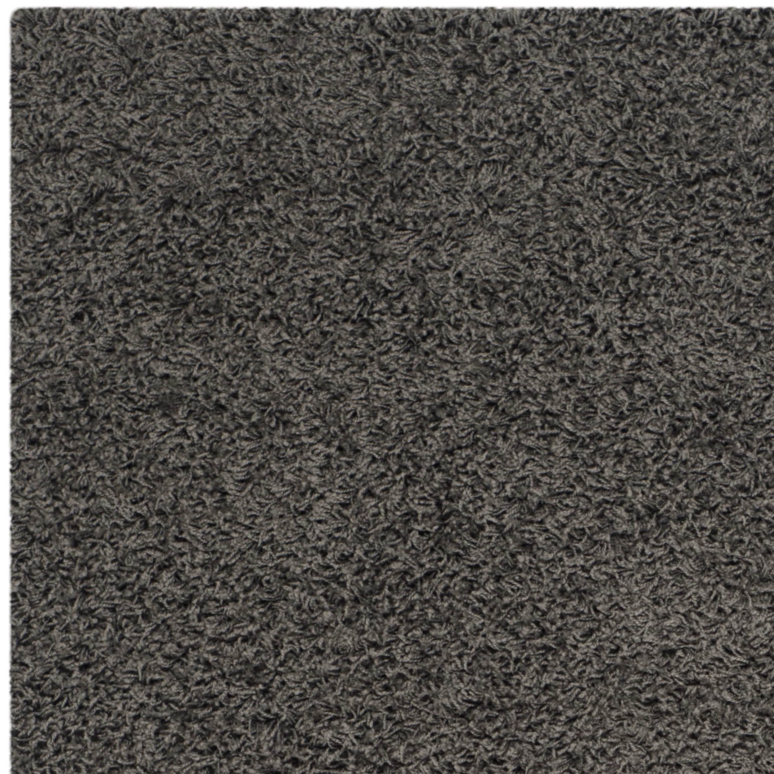 SAFAVIEH Athens Solid Plush Shag Area Rug, Dark Grey, 9' x 12'