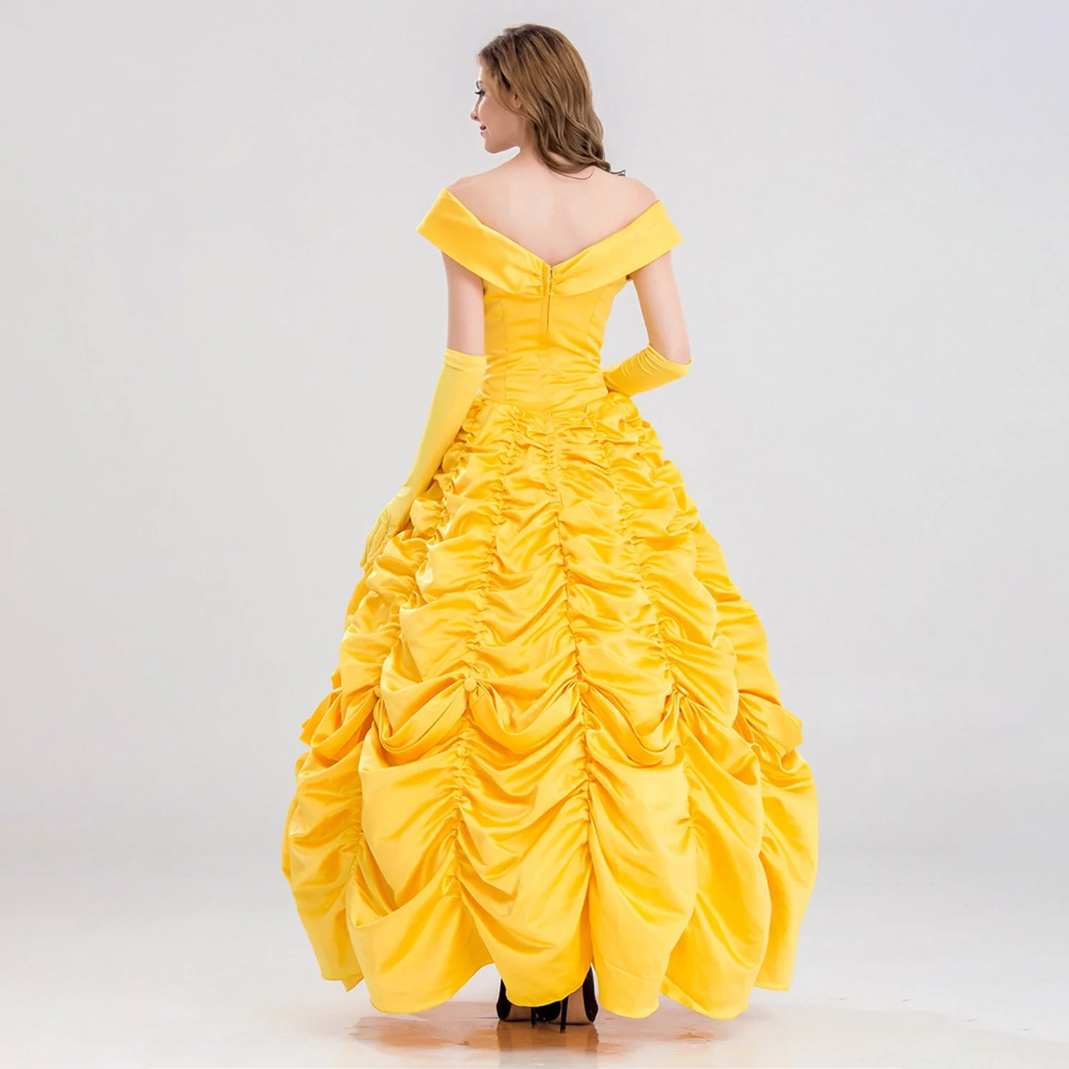 Belle Dress Beauty and Beast Costume for Women Belle Cosplay Princess Dress Up Clothes Halloween