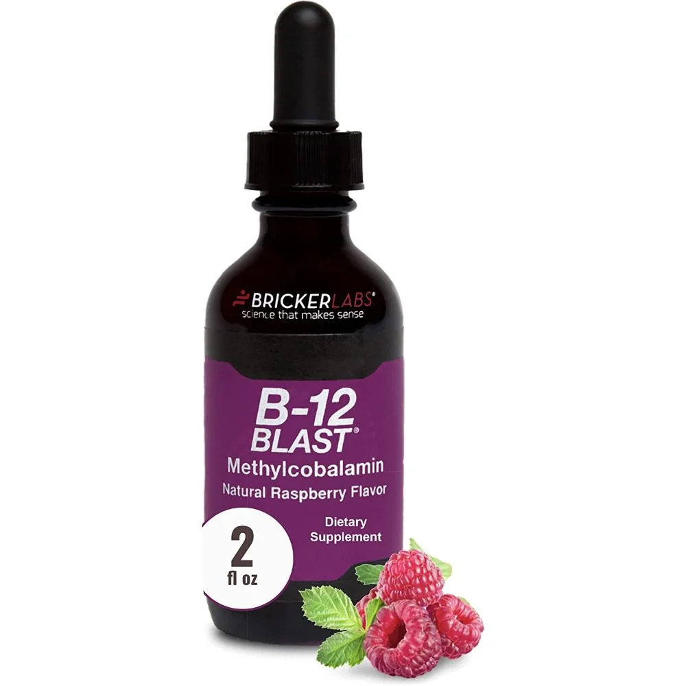 Bricker Labs - B-12 Blast - Methylcobalamin - Natural Raspberry - 2 oz
