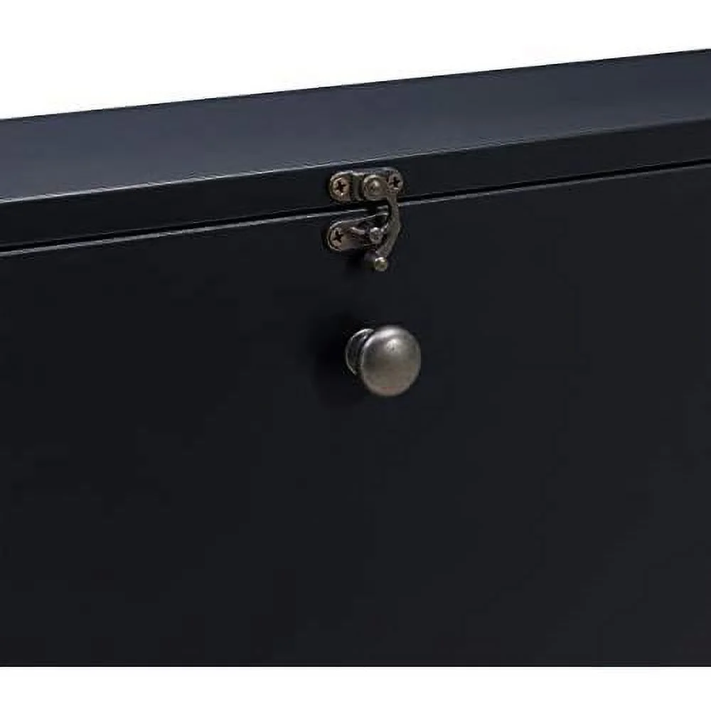 Willingham Wall Mount Folding Desk, Black