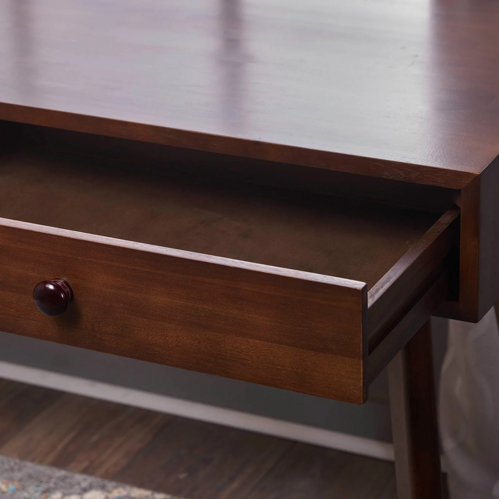 Javier Walnut Finished Acacia Wood Desk
