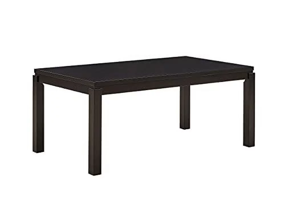 Kings Brand Furniture - Austin 9-Piece Wood Dining Room Set, Table & 8 Chairs, Gray/Cappuccino