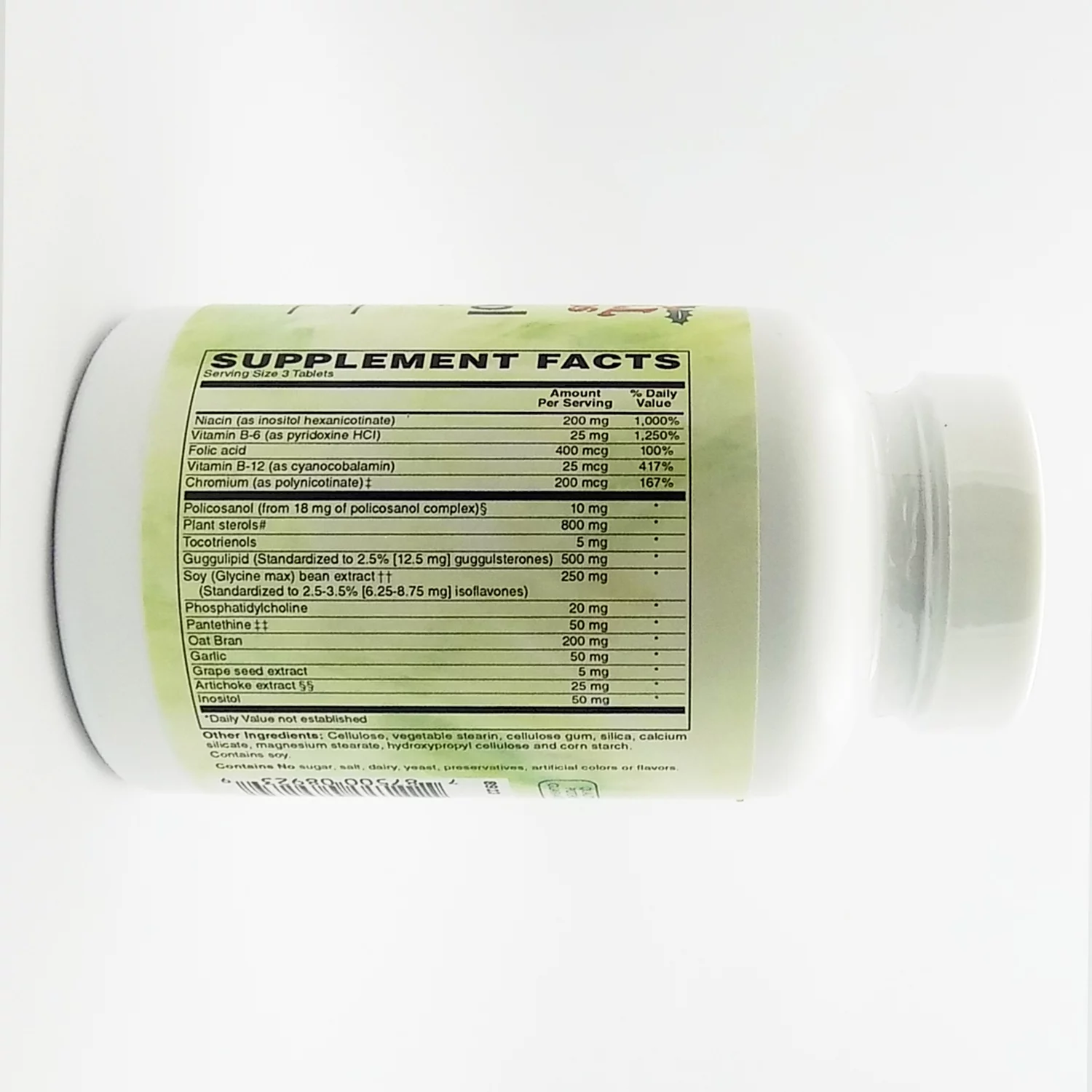 Holly Hill Health Foods Cholesterol Support, With Herbs and Vitamins for Antioxidant Support, 180 Tablets