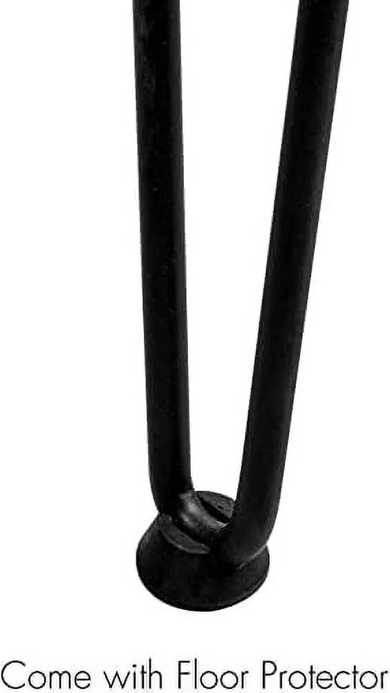 NLIBOOMLife Hurricom Round Accent Table  Rustic Old Elm Wood Round End Table with 3-Leg Metal Stand