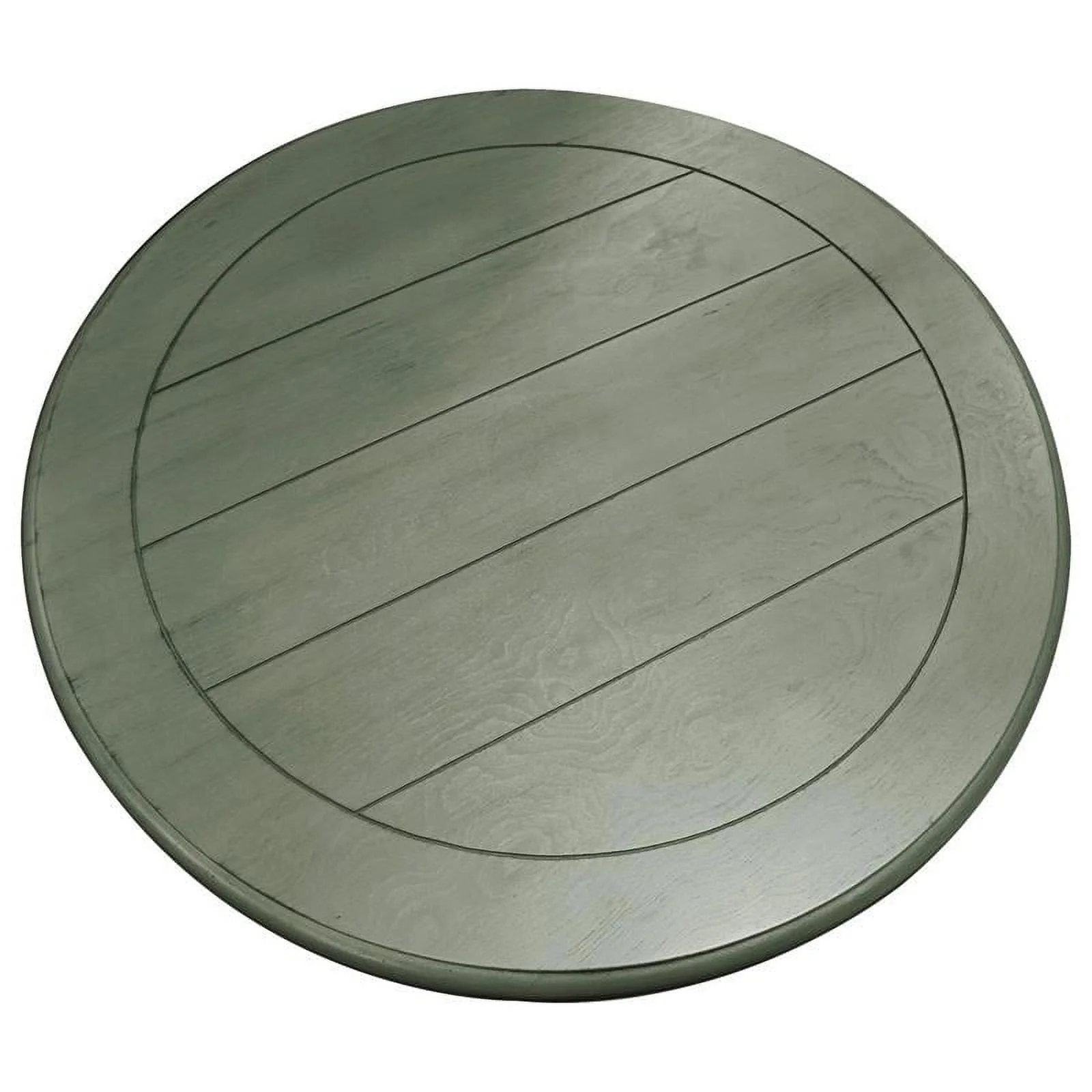 Bowery Hill Round Transitional Engineered Wood End Table in Green