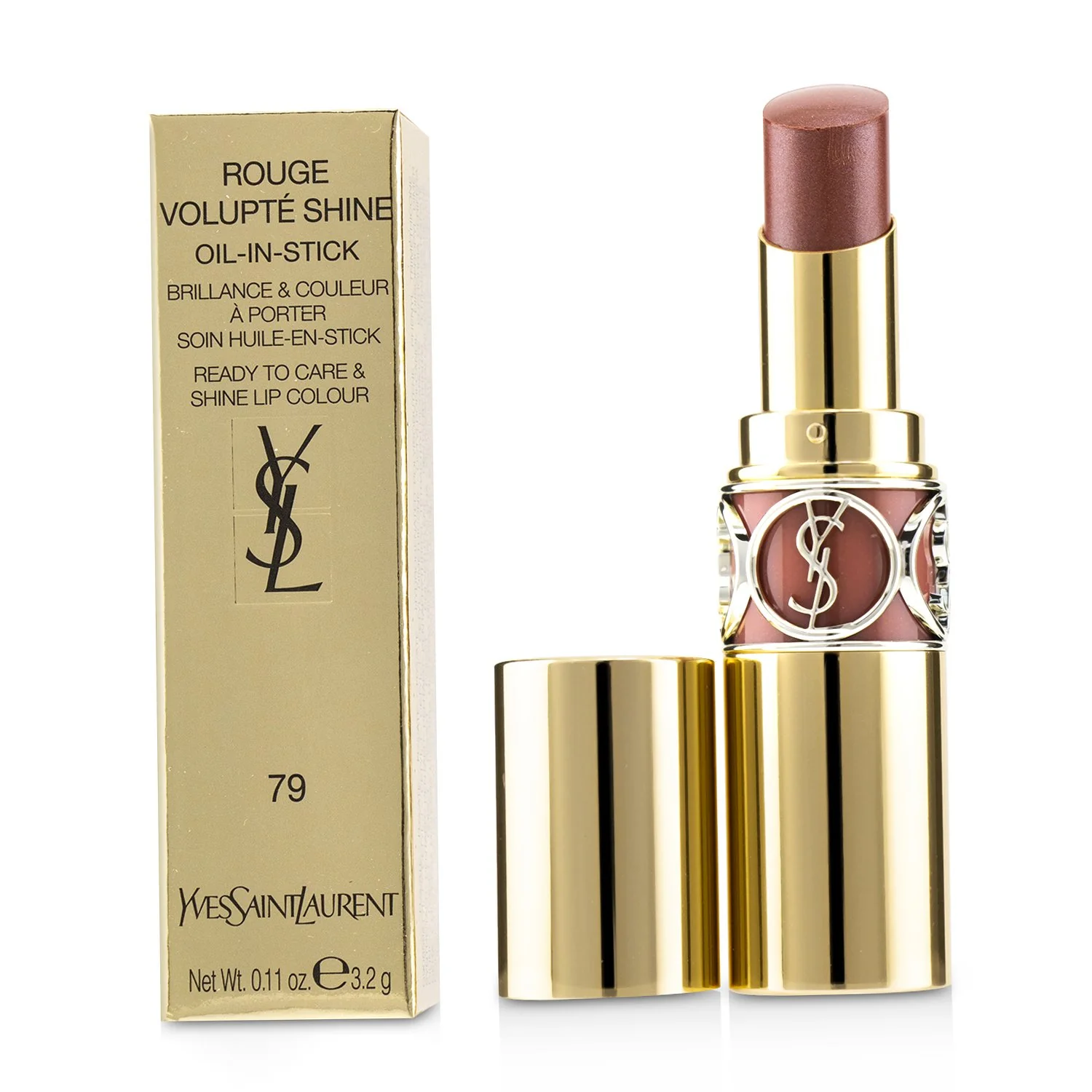 Yves Saint Laurent Rouge Volupte Shine - # 130 Burnt Suede  3.2g/0.11oz