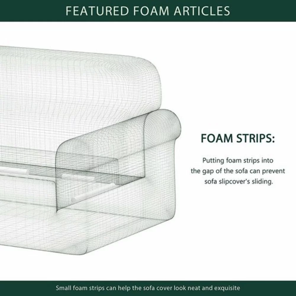 CHUN YI 1-Piece Jacquard Damask Stretch Sofa Cover Slipcover Couch Cover (Loveseat, Grayish Blue)