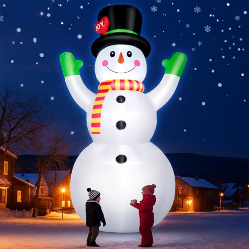 8 FT Christmas Inflatable Santa Claus with Candy and Big Gift Bag Outdoor Decor, Blow Up IP44 Weatherproof Xmas Decorations for Yard, Built-in LED Light for Gardern Lawn Indoor Winter Holiday