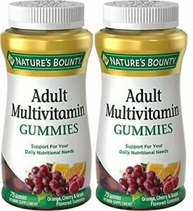 Nature's Bounty Adult Multivitamin Gummies 75 Each (Pack of 2)
