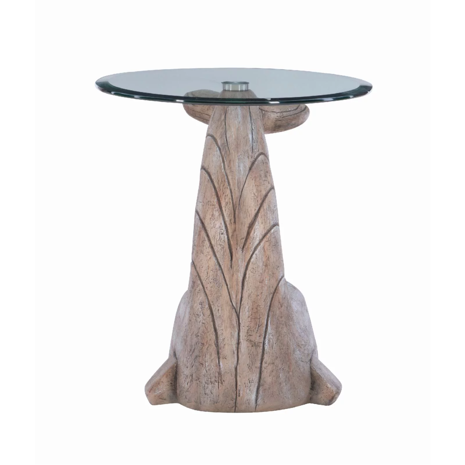 Powell Moby Whale Side Table - Distressed Natural Driftwood