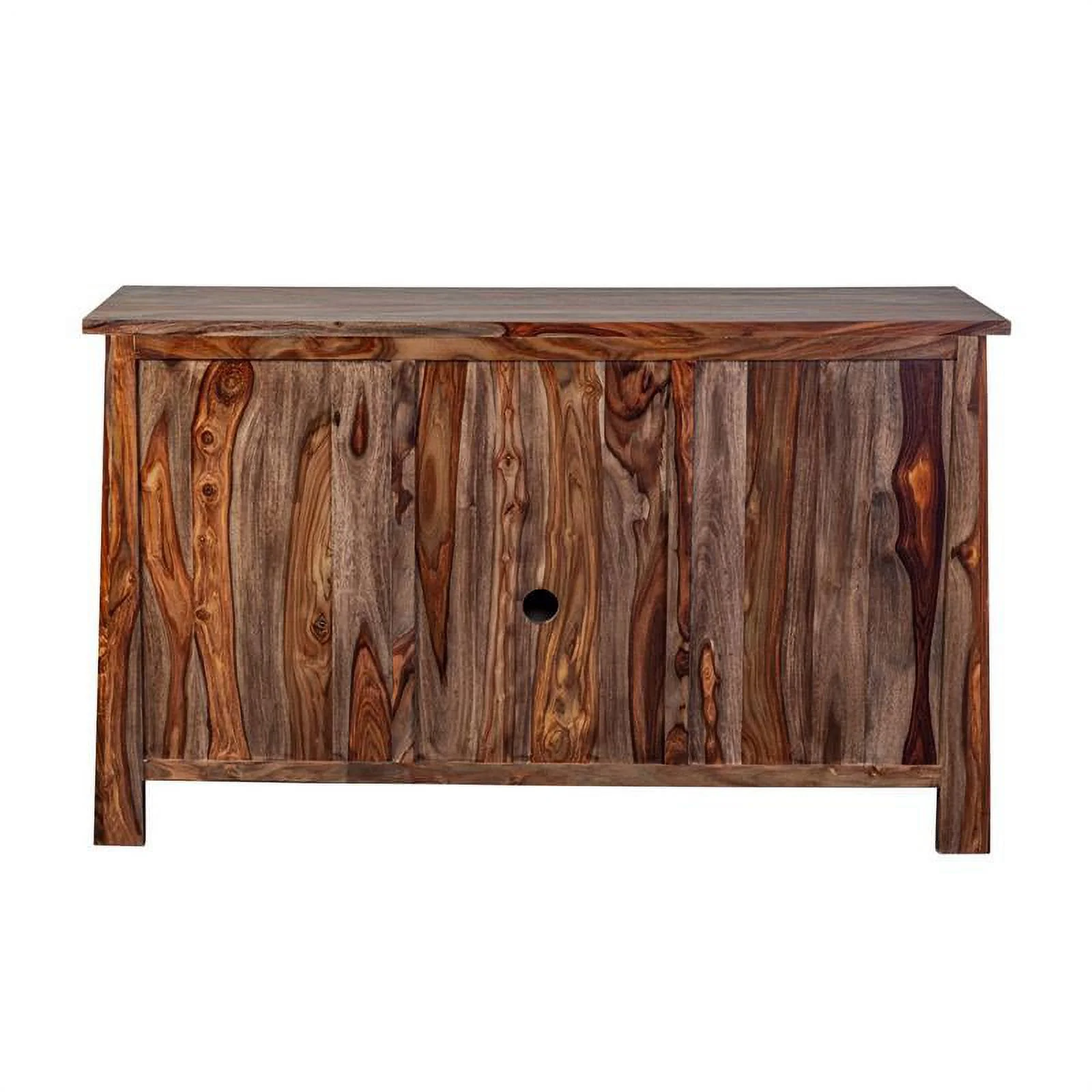 Kalispell Solid Sheesham Wood Sideboard Bar - Harvest