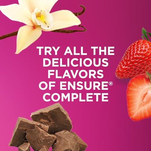 Ensure COMPLETE Vanilla Nutrition Shake, Complete, Balanced Meal Replacement, Ready To Drink, 30g Protein, 25 Vitamins & Minerals, 10 fl oz—24 Pack