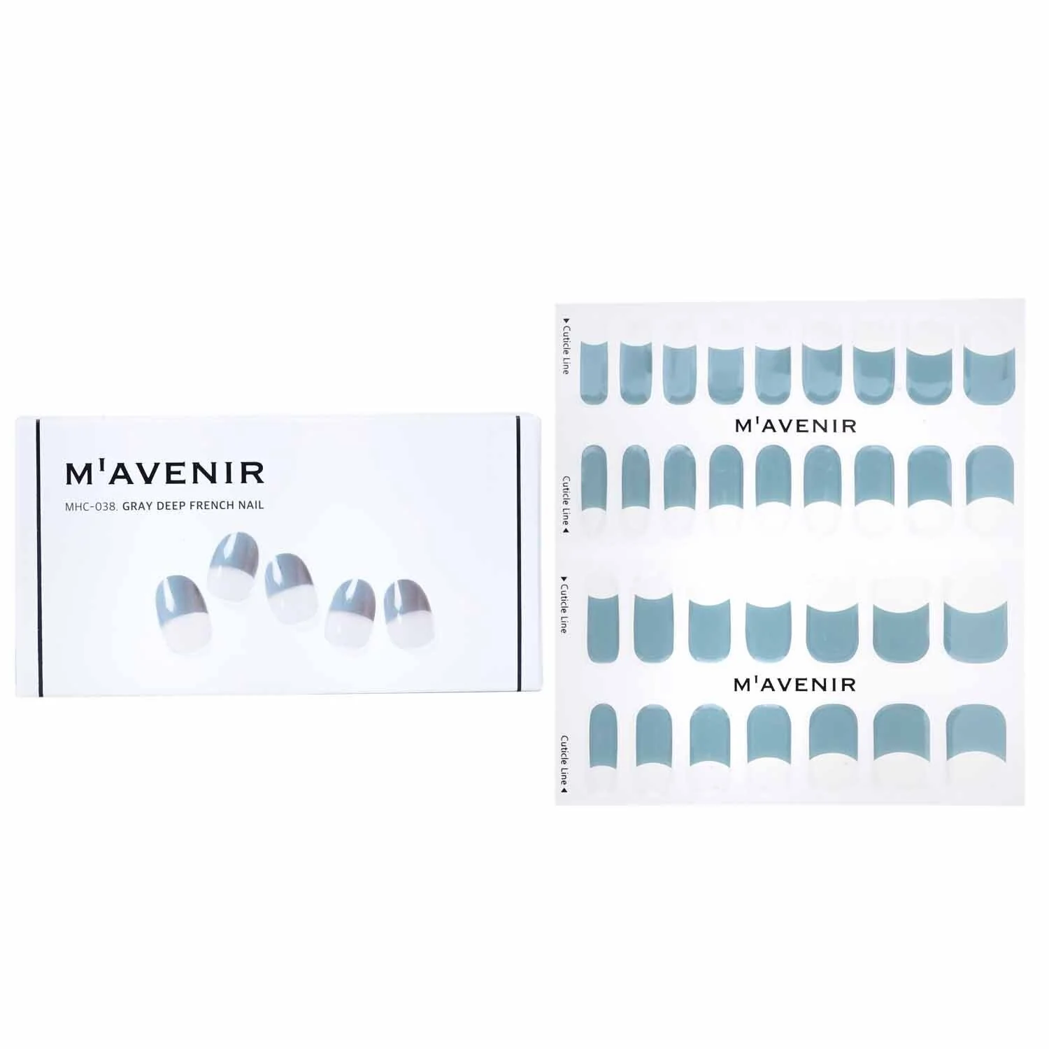 Mavenir Nail Sticker (Blue) - # Romantic Snow Night Pedi  36pcs