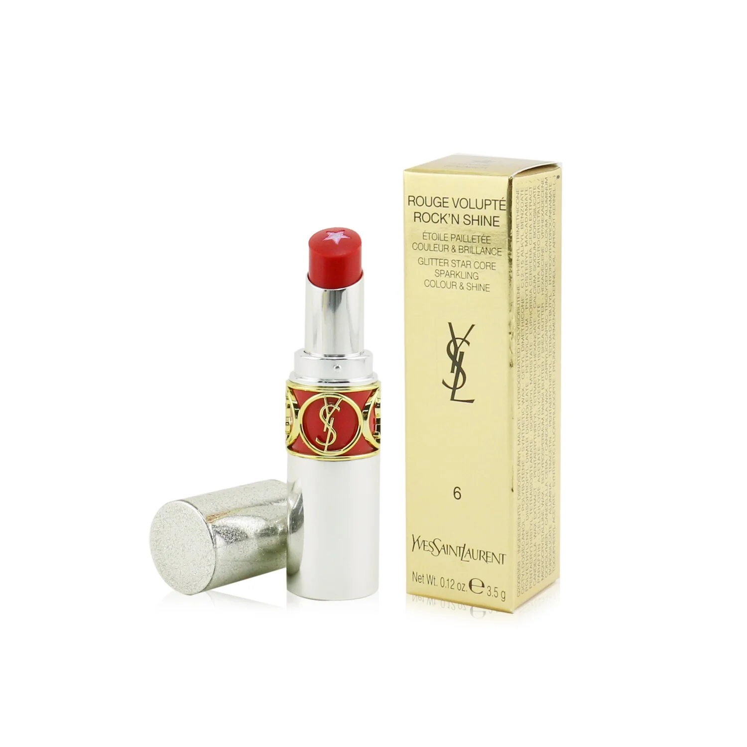Yves Saint Laurent Rouge Volupte Rock'N Shine Lipstick - # 01 Nude Solo  3.5g/0.12oz