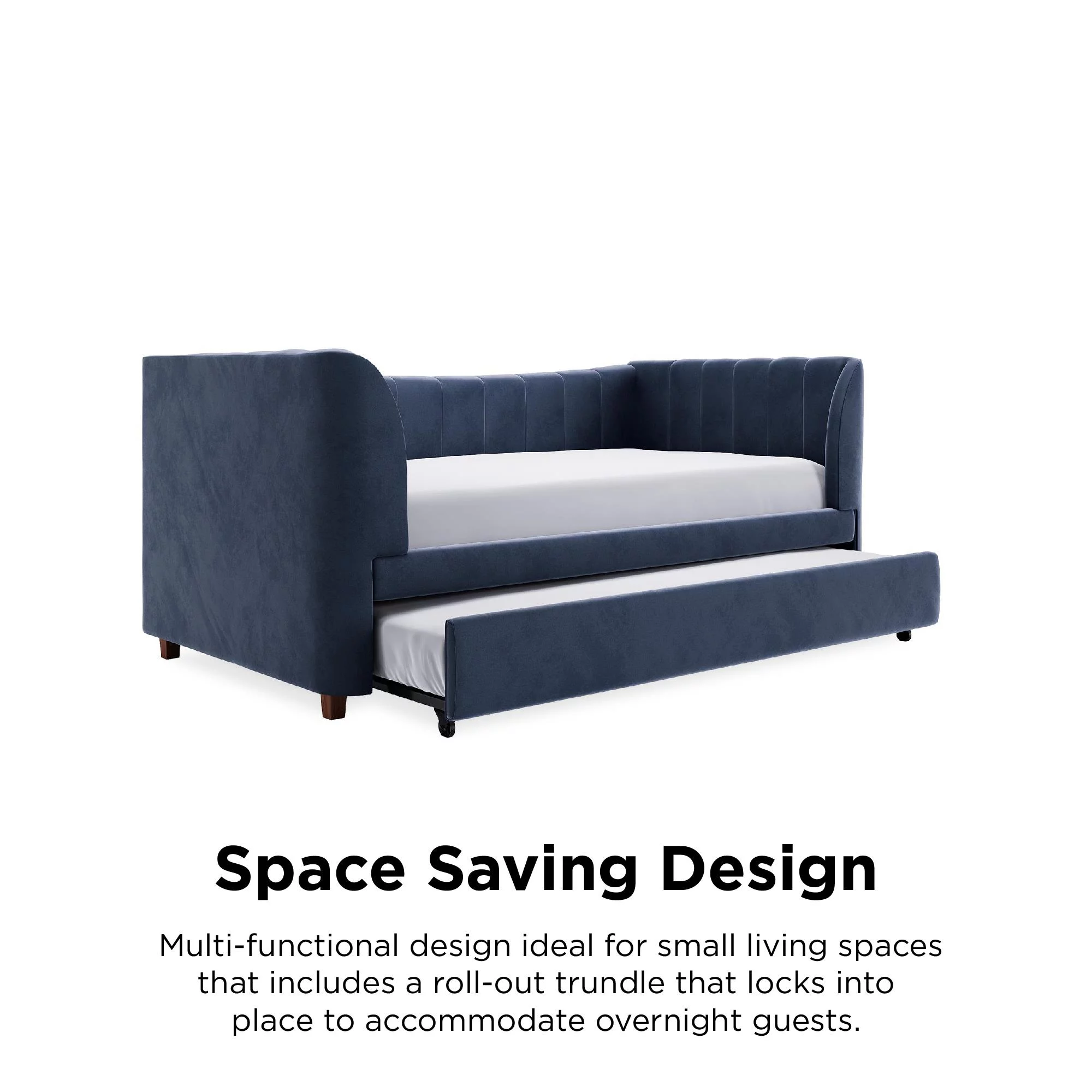 Little Seeds Valentina Upholstered Daybed with Trundle