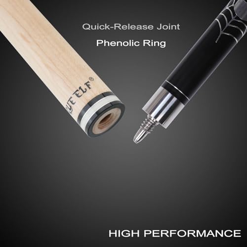 Pool Cue Stick,Billiard Cue Sticks with Hard Case Low Deflection Shaft Professional Billiard Pool Cues Sticks 19.5-21 oz cue Stick