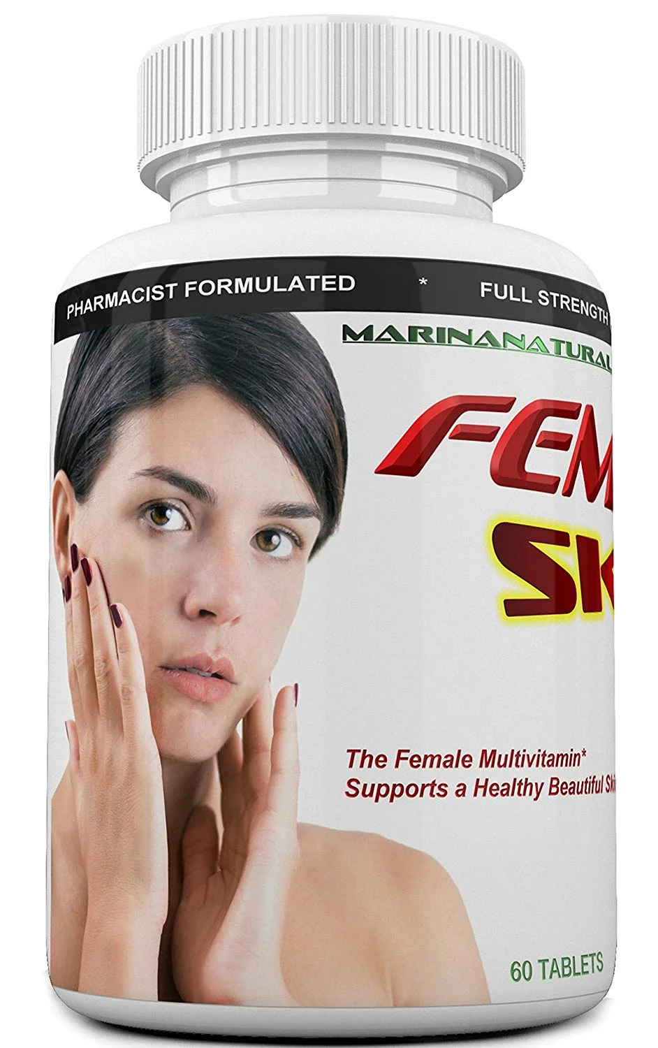 FEMVIT SKIN, the Female Multivitamin, Multi-Minerals and Herbal Extracts that Helps Fix Your Skin. Anti-Wrinkle with Collagen, Hyaluronic acid & Pomegranate Extract. 60 Tablets, Not a Cream