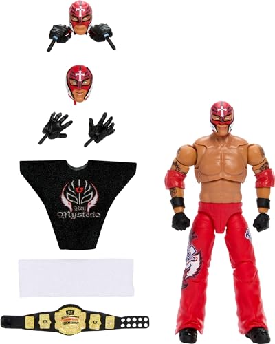 Mattel WWE Ultimate Edition Fan Takeover Action Figure, Seth Rollins Collectible Set with Interchangeable Accessories Like Extra Heads & Swappable Hands
