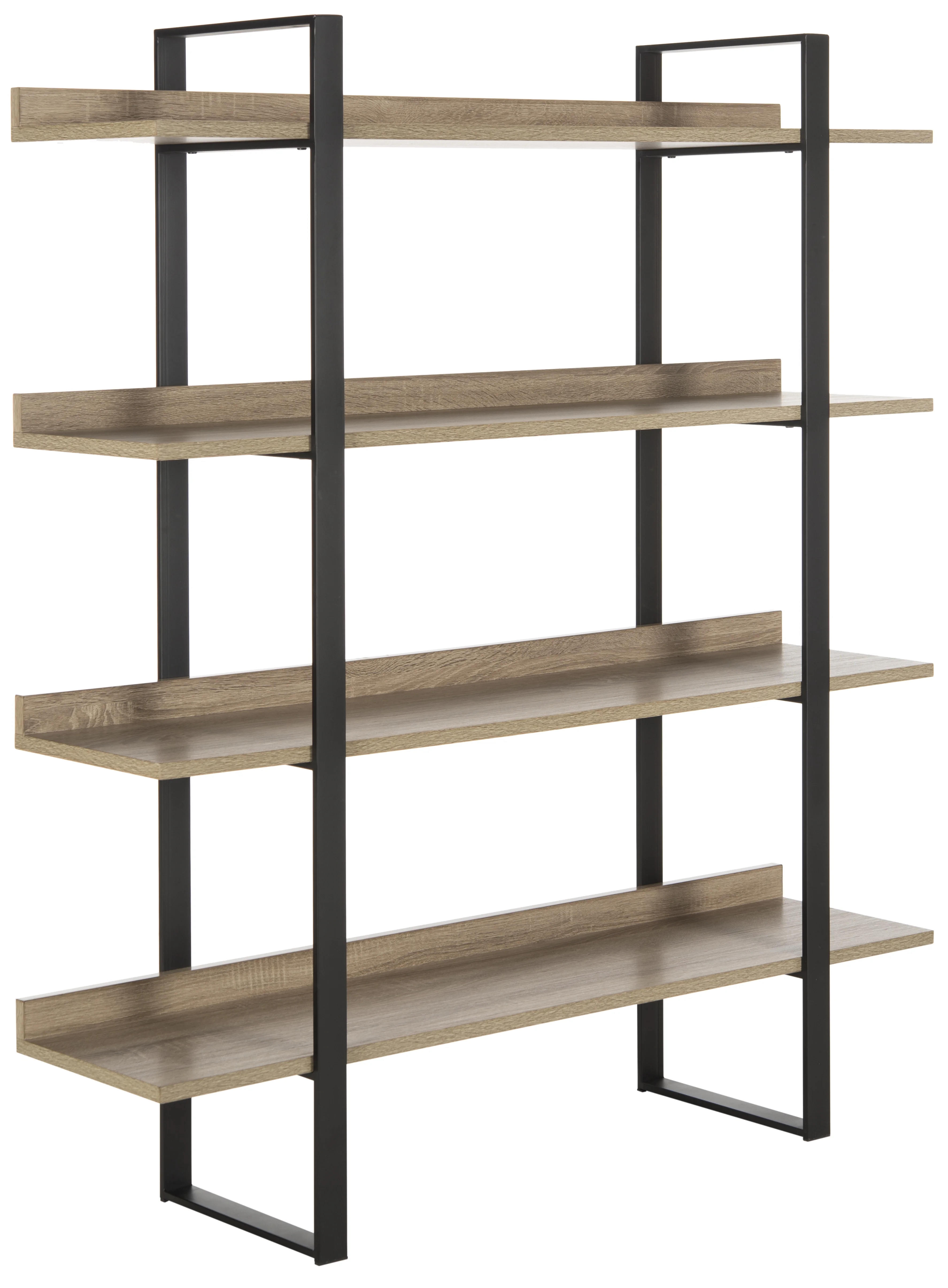 SAFAVIEH Melissa Retro Mid Century 4 Tier Etagere, Oak/Black