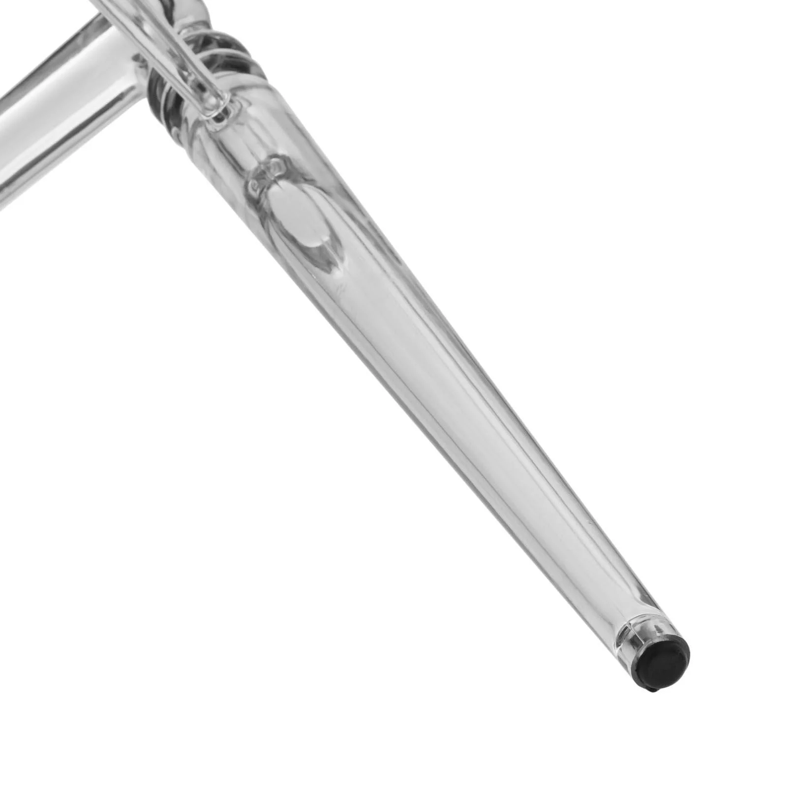 LeisureMod Spindle Transparent Modern Lucite Dining Chair