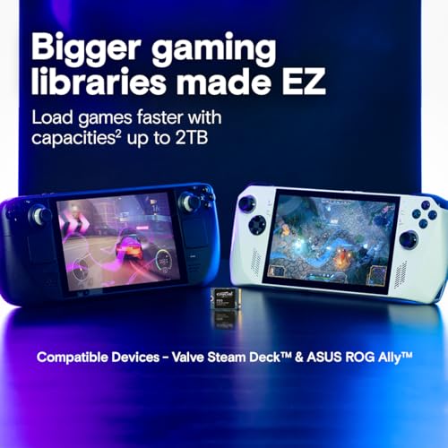 Crucial P310 1TB PCIe Gen4 2230 NVMe M.2 SSD - Up to 7,100 MB/s - Uplevel Your Console - Internal Solid State Drive (PC) - CT1000P310SSD2​